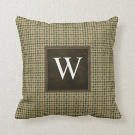 Houndstooth Tweed Personlig Kudde