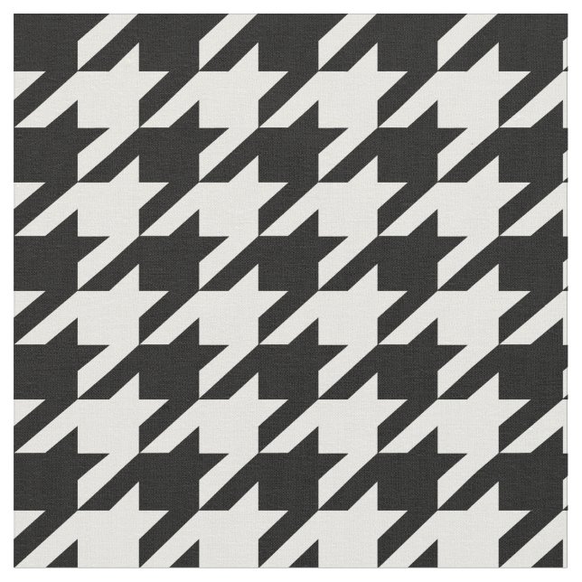 Houndstooth Tyg (Närbild)
