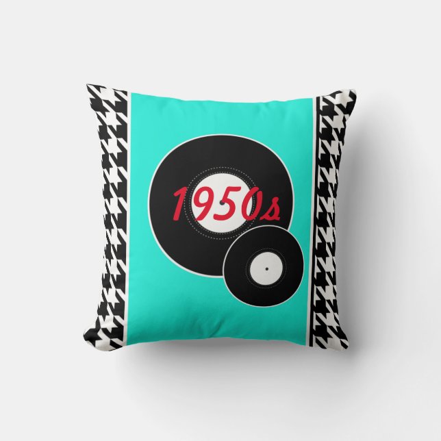 Houndstooth-vintagen 1950-talet kudde (Framsida)