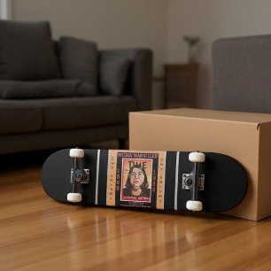 Höuptling Wilma Mankiller -  Mini Skateboard Bräda 18,5 Cm