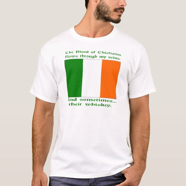 Höuptlingars blod flyter ibland i ådrorna Whiskey Tee Shirt (Framsida)