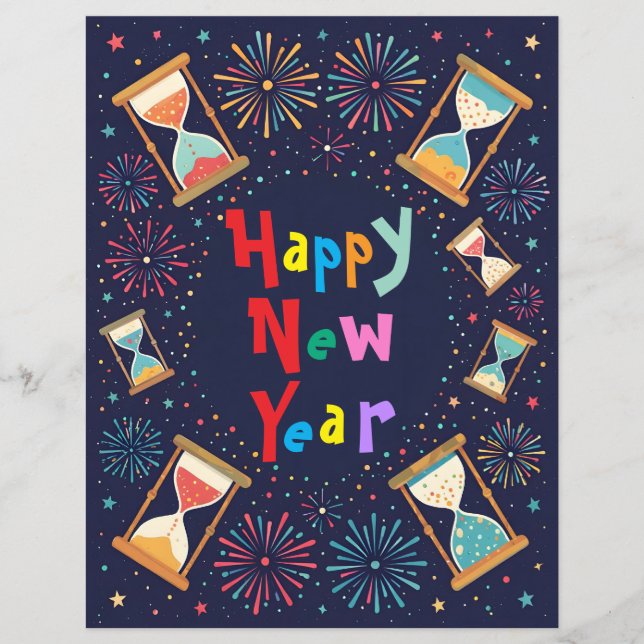 Hourglasses Scrapbook Paper (Framsida)