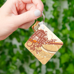 House Art Keychain Nyckelring
