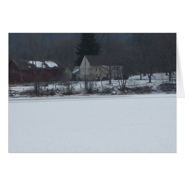 House av Shenipsit Sjö Hälsningskort (Framsidan Horizontal)