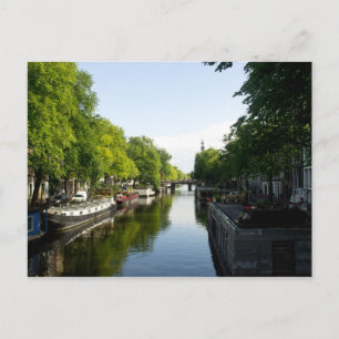 House Boats on Amsterdam Canal Vykort