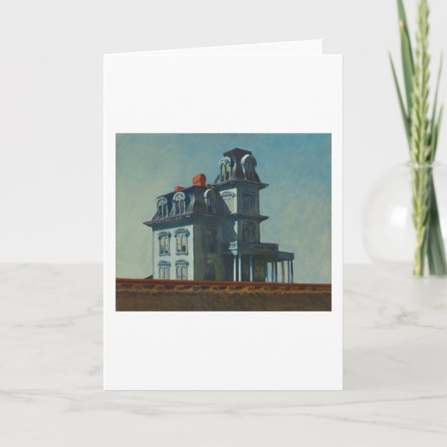 House by Railroad - Edward Hopper Kort (Framsida)