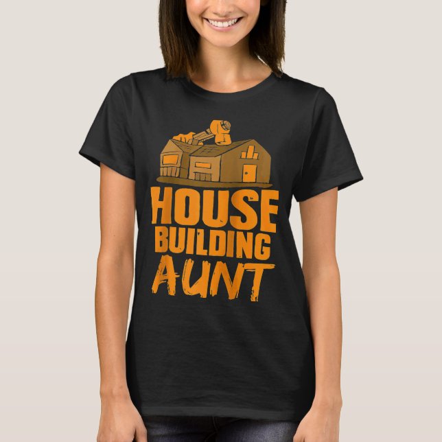 House Bygger Moster Home Bygg Builder Raglan T Shirt (Framsida)