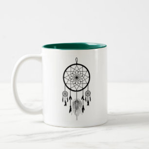 House Centipede Dream Catcher Två-Tonad Mugg