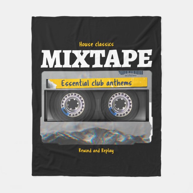 House Classics Mixtape Klubb Anthems Fleecefilt (Framsidan)