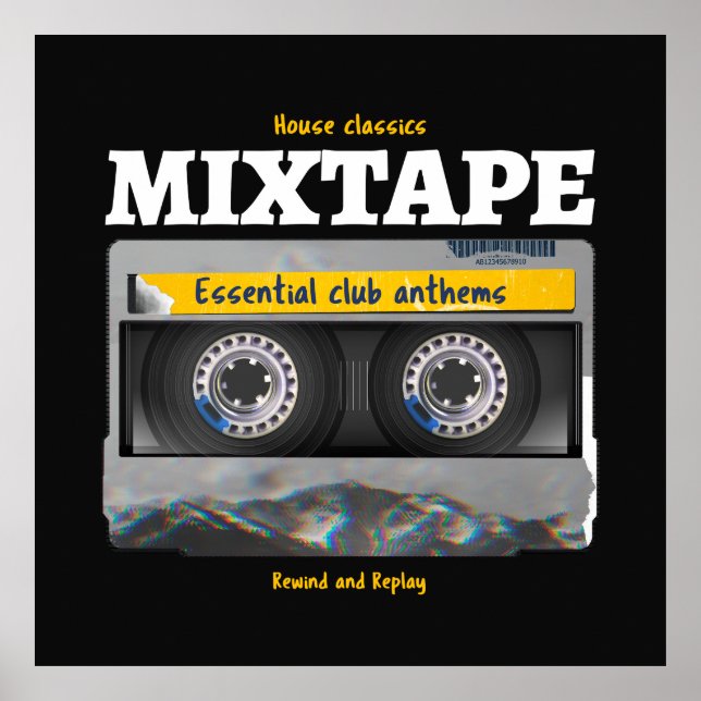 House Classics Mixtape Klubb Anthems Poster (Framsidan)