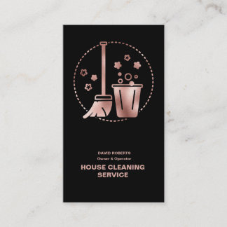 House Cleaner Ro Guld Städning Service Visitkort