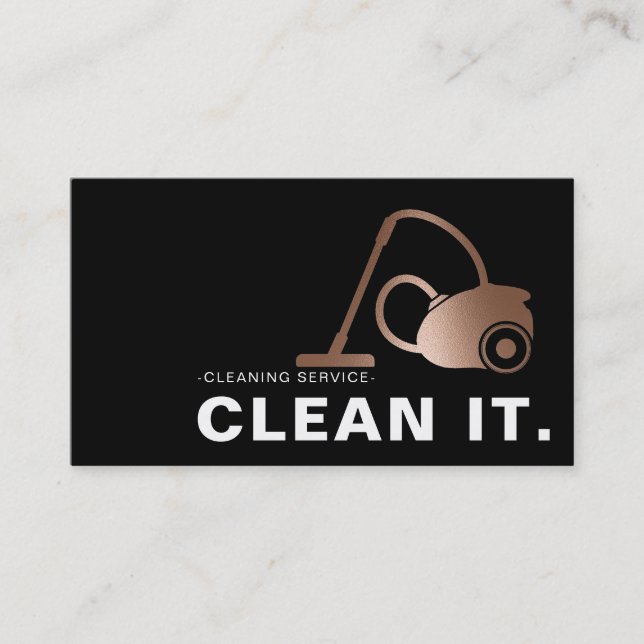 House Cleaner Ro Guld Städning Service Visitkort (Framsida)