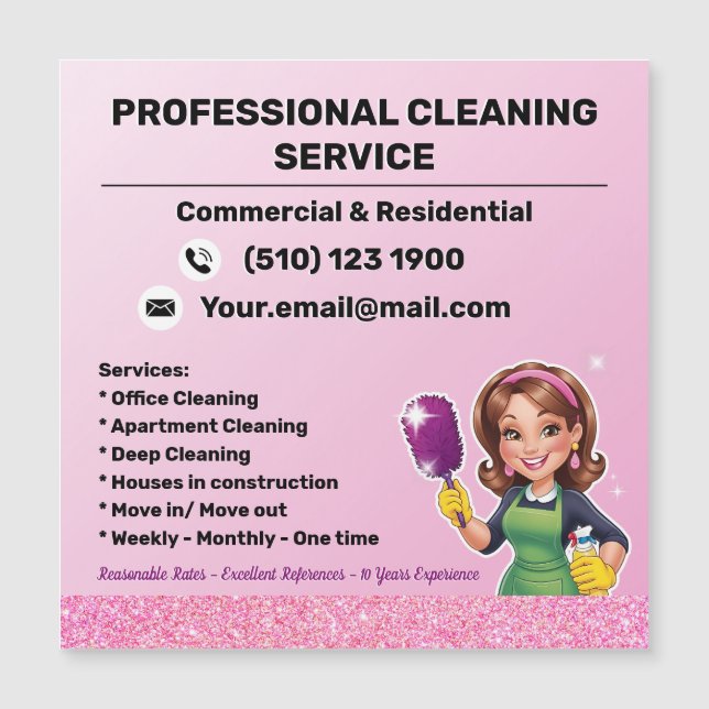 House Cleaning Service Pink Maid  (Framsida)