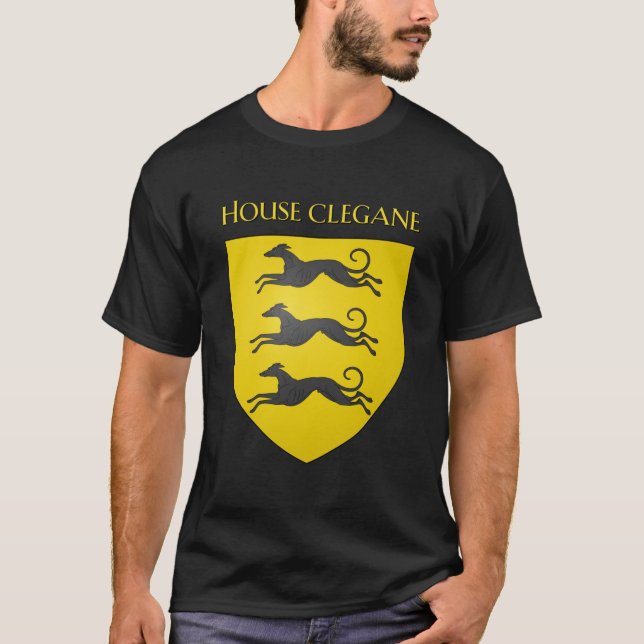 House Clegane Jackar Arm Heraldry Sigil A Sång T Shirt (Framsida)