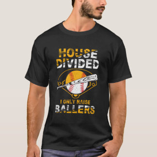 House delade bara upp Ballers Softball Baseba T Shirt