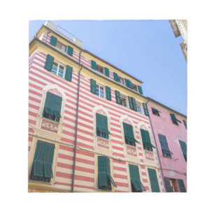 House facades Monterosso Cinque Terre Liguria Ital Anteckningsblock