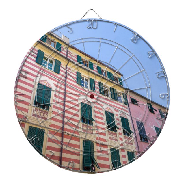 House facades Monterosso Cinque Terre Liguria Ital Piltavla (Framsidan)