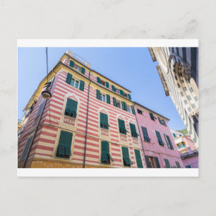 House facades Monterosso Cinque Terre Liguria Ital Vykort