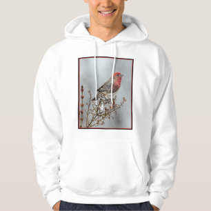 House Finch in Snö - Originalfoto Hoodie