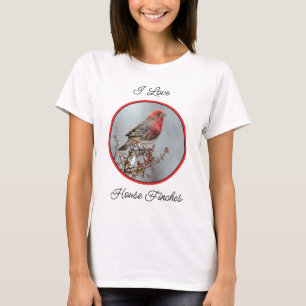 House Finch in Snö - Originalfoto T Shirt