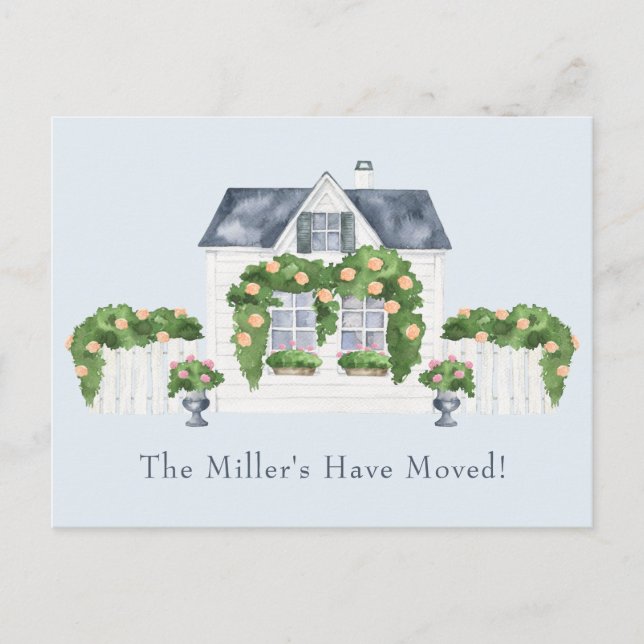 House Flytta Meddelande Vykort (Framsida)