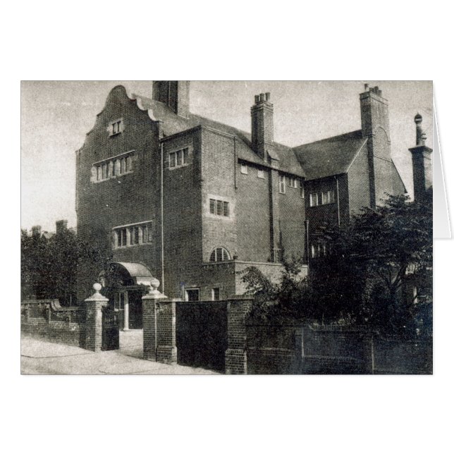 House for Edwin Long Hälsningskort (Framsidan Horizontal)