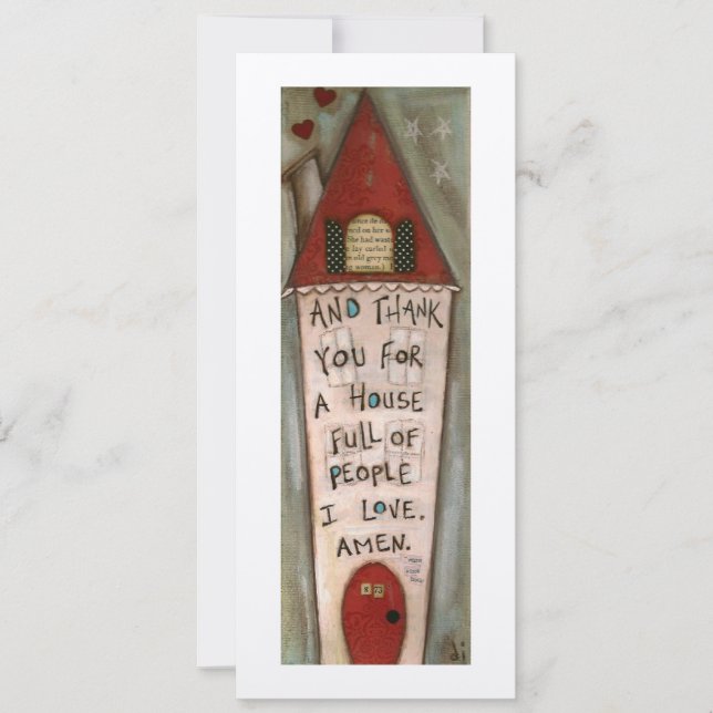 House Fullt of Kärlek - Flat Framable Card Inbjudningar (Framsida)