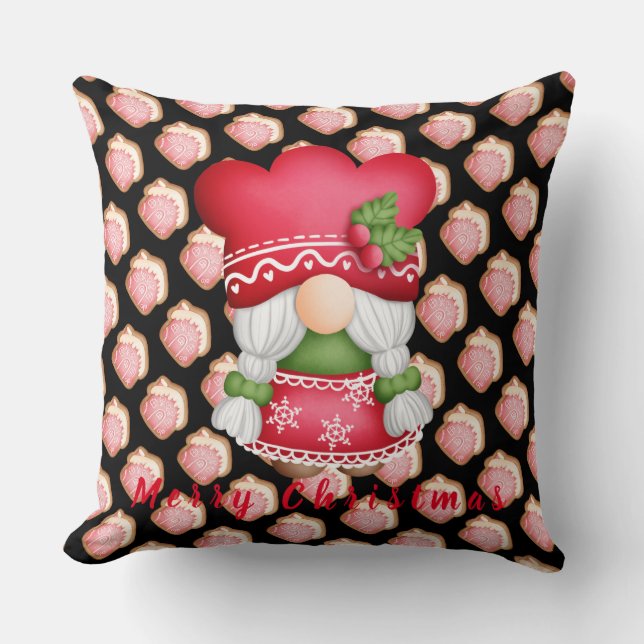 House Gnome Customize Text och Färg 20"X20" Kudde (Framsida)