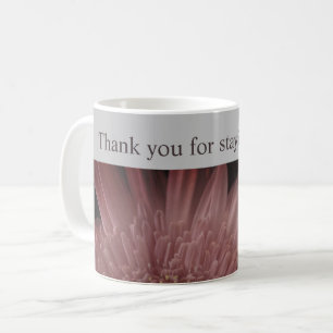House Guest Welcome Rosa Blommigt Promo Tack Kaffemugg