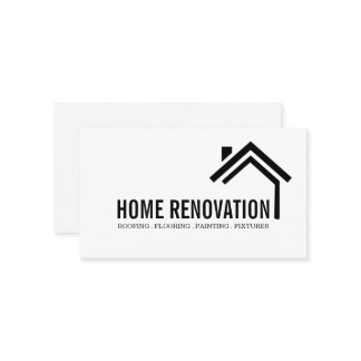 House Home Remodeling Renovation Construction Busi Visitkort