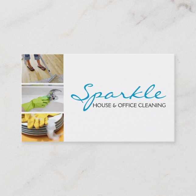 House Home Städning, Affärskortet Cleaners Visitkort (Framsida)