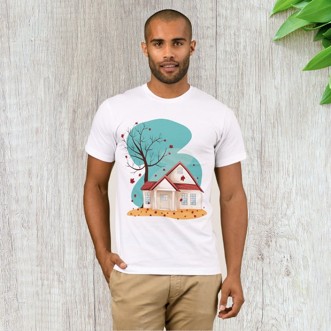 House in Autumn Manar T-shirt (Skapare uppladdad)
