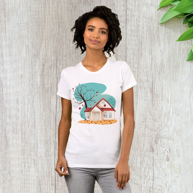 House in Autumn Womens T-Shirt (Skapare uppladdad)