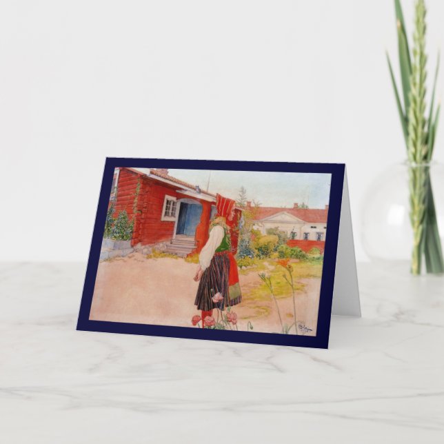 House in Falun with Girl Kort (Framsida)