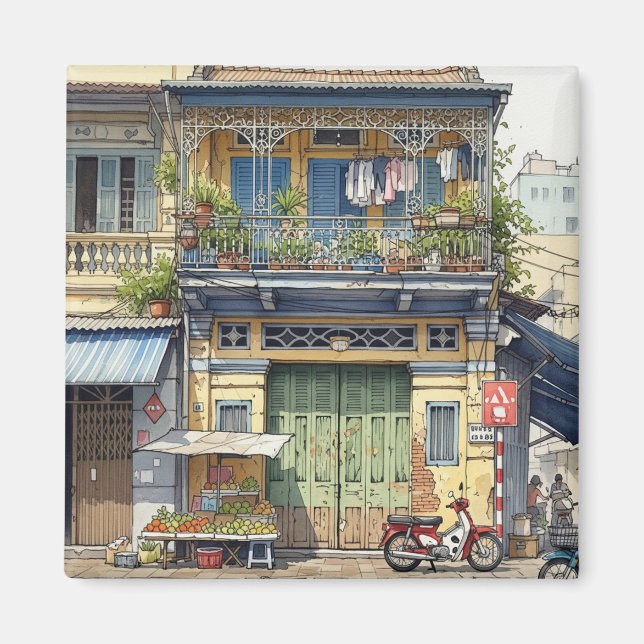 House in Ho Chi Minh City Magnet (Framsidan)