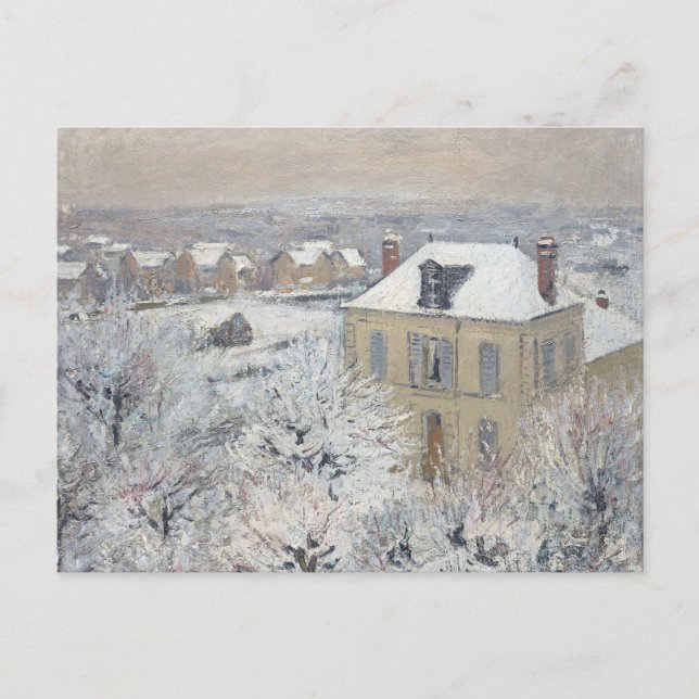 House in Winter | Gustave Louseau | Jul Helg Vykort (Framsida)