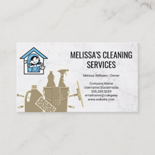 House Keeper Logotyp STÄDNING Visitkort