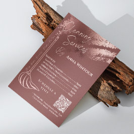 House Keeping Maid Pris Ro Guld  QR-kod Inbjudningar