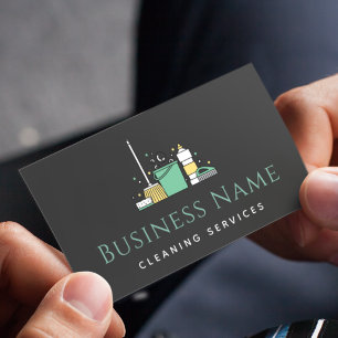 House Keeping Städning Services Social Media Maid Visitkort