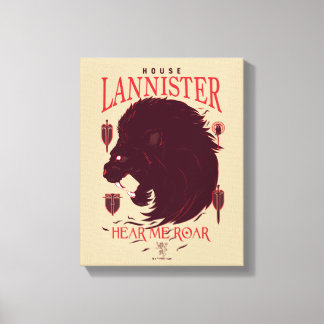 House Lannister - Hear Me Roar Canvastryck