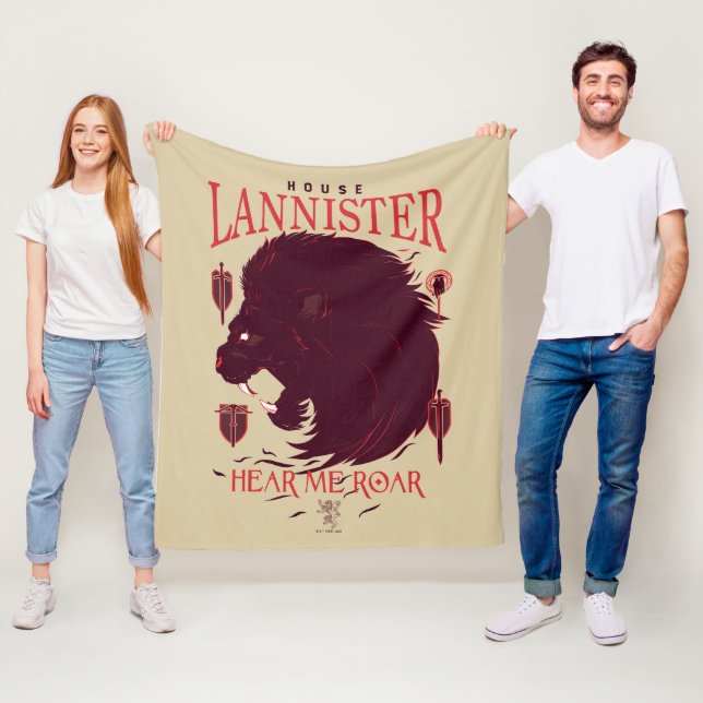 House Lannister - Hear Me Roar Fleecefilt (På plats)
