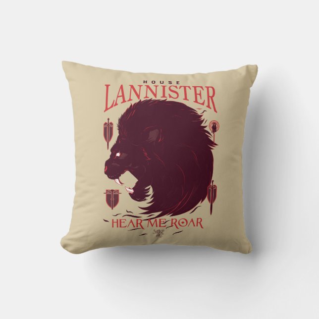 House Lannister - Hear Me Roar Kudde (Framsida)