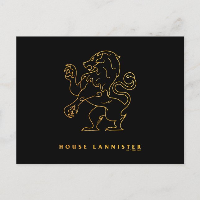 House Lannister Icon Vykort (Framsida)