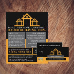House Logotyp, Byggnad Firm, Builders Advertising Flygblad<br><div class="desc">House Logotyp,  Byggnad Firm,  byggherrar annonser från Affärskortet Store.</div>