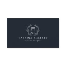 House logotyp, insida designer, deep navy