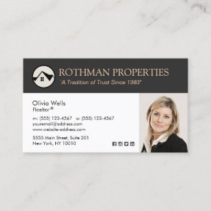 House Logotyp Real Gods Agent Realtor Lägg till bi Visitkort