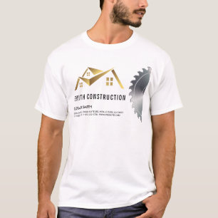 House-Logotyp Trä och sågverk T Shirt