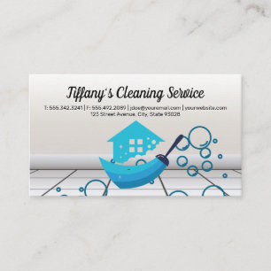 House Maid Städning Service Soap Bubble Visitkort