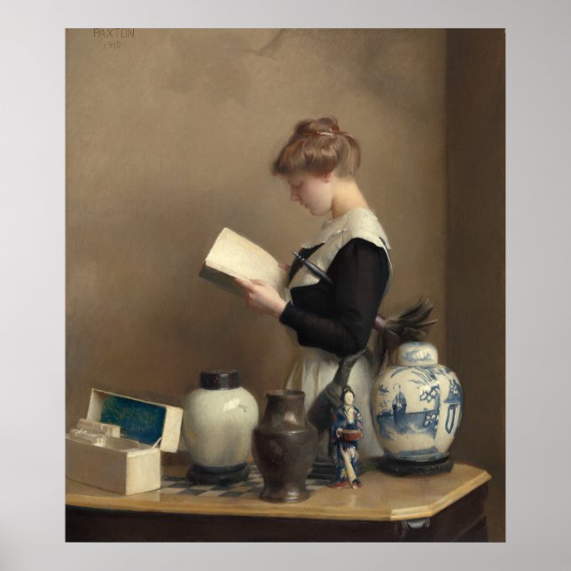 House Maid - William M. Paxton Fine Art Poster (Framsidan)