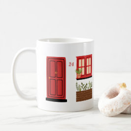 House med Red Door med Anpassningsbar Quote Kaffemugg